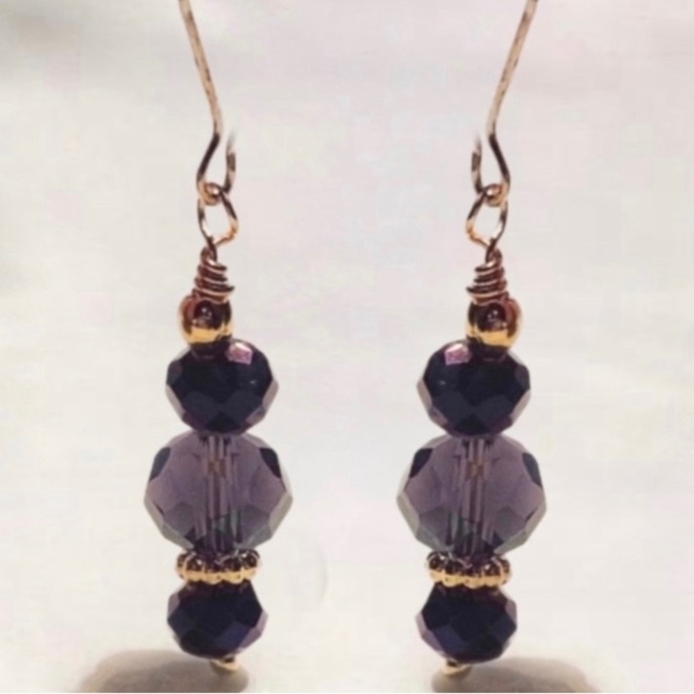 “Midnight Rain” Women’s Dangle Earrings